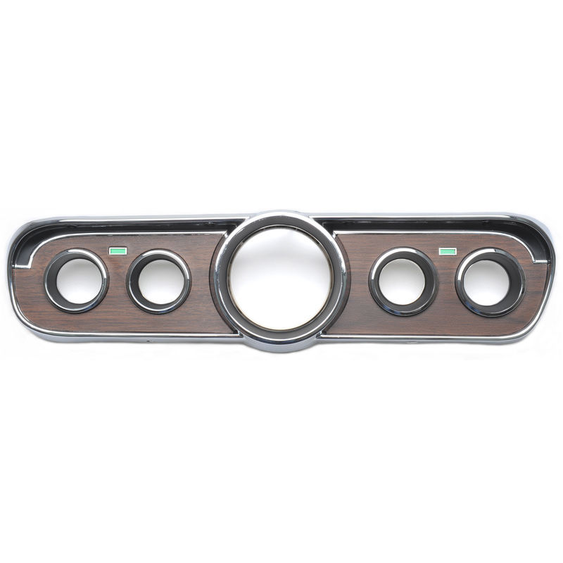 1965-1966 Mustang Instrument Cluster Housing, Woodgrain, w/Metal Back