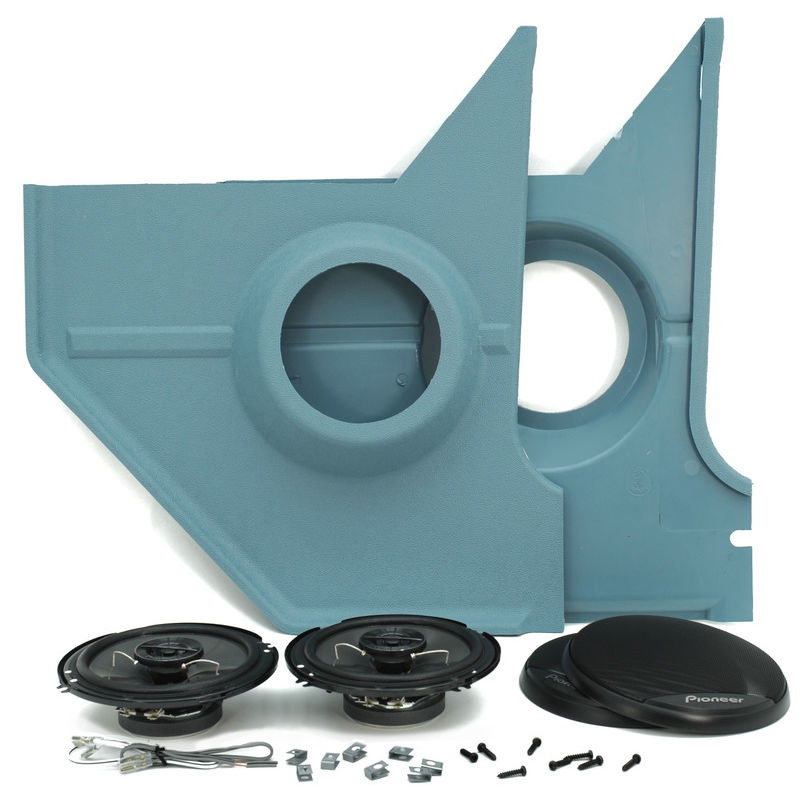 19671968 Mustang Deluxe Kick Panels, w/Speakers, Cpe & FB, 250 Watts